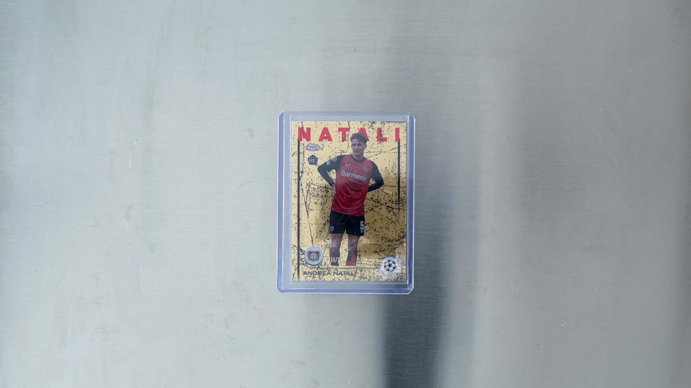 2024-25 Topps Chrome UEFA Club Competitions - Bayer 04 Leverkusen - Andrea Natali - Roma Numerals /11
